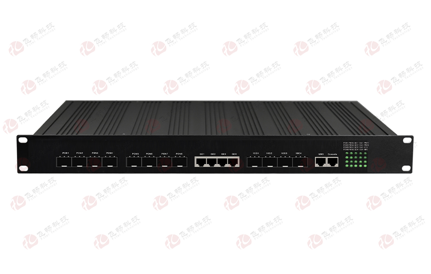 飛暢科技-8口EPON光+4路千兆電+4路萬(wàn)兆光   EPON OLT